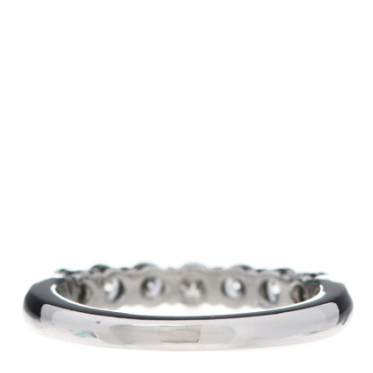 Tiffany Platinum Diamond .57ctw 3mm Half Circle Embrace Band Ring 48 4.5 3 of 6