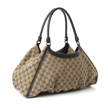 Gucci Monogram Large D Ring Hobo Dark Brown 3 of 10