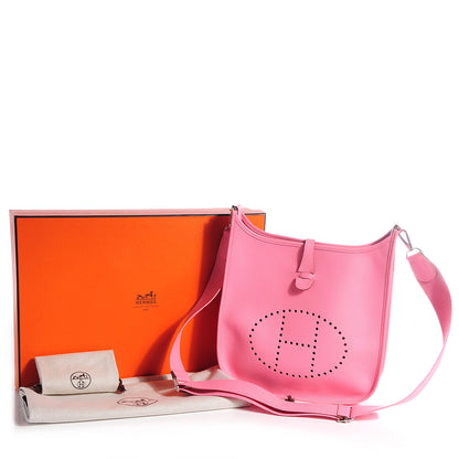 Hermes Epsom Evelyne III PM Rose Confetti 7 of 15