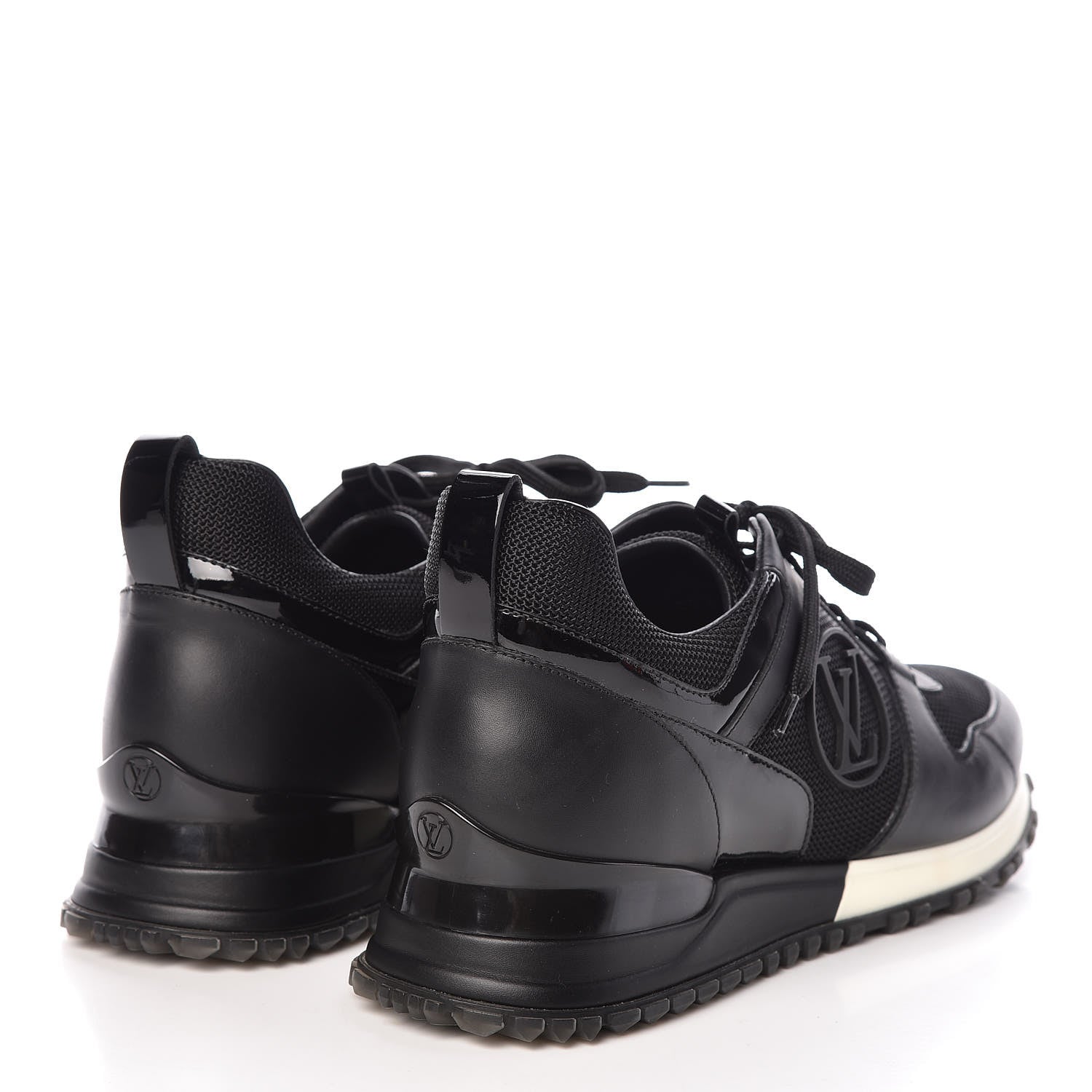 Louis Vuitton Calfskin Run Away Sneakers 38 Black 4 of 9
