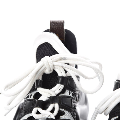 Louis Vuitton Calfskin Technical Nylon LV Archlight Sneakers 36 Black White 10 of 10