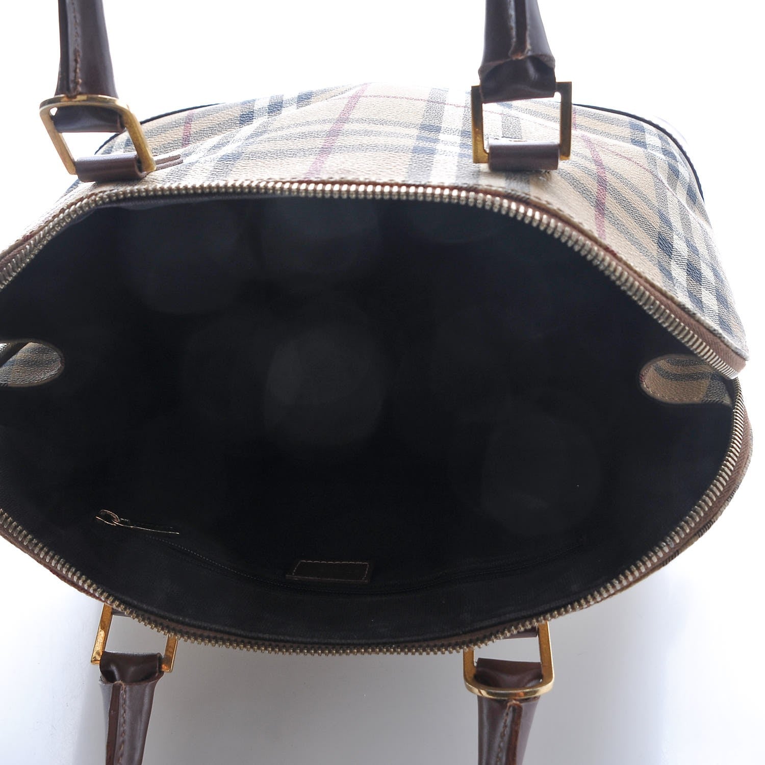 Burberry Haymarket Check Picadilly Bowler Brown 5 of 12