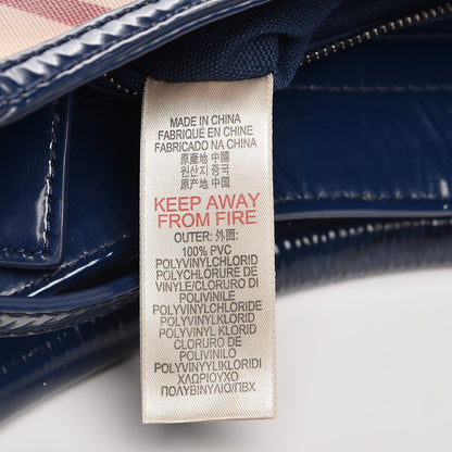 Burberry Nova Pop Degrade Medium Craigwell Hobo Jet Blue 9 of 13