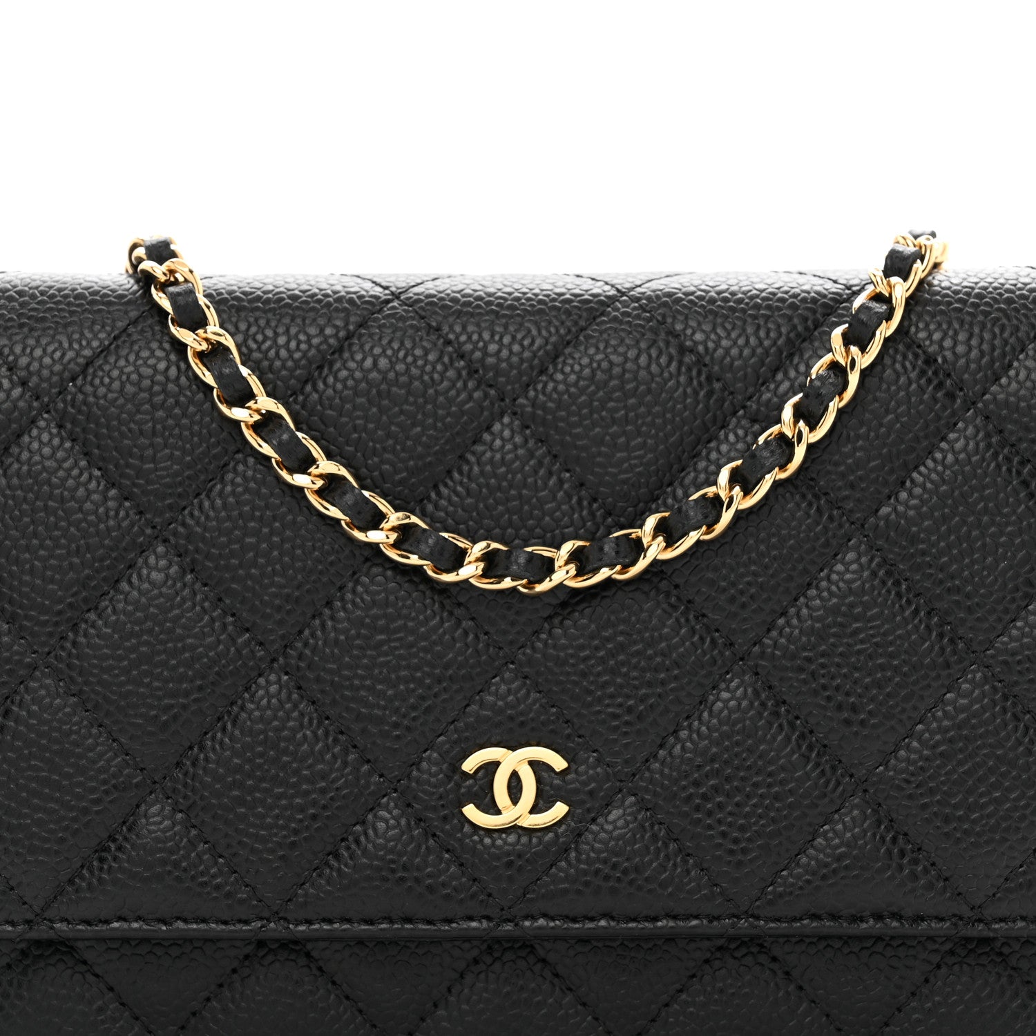 Chanel Caviar Quilted Wallet on Chain WOC Black 5 of 11