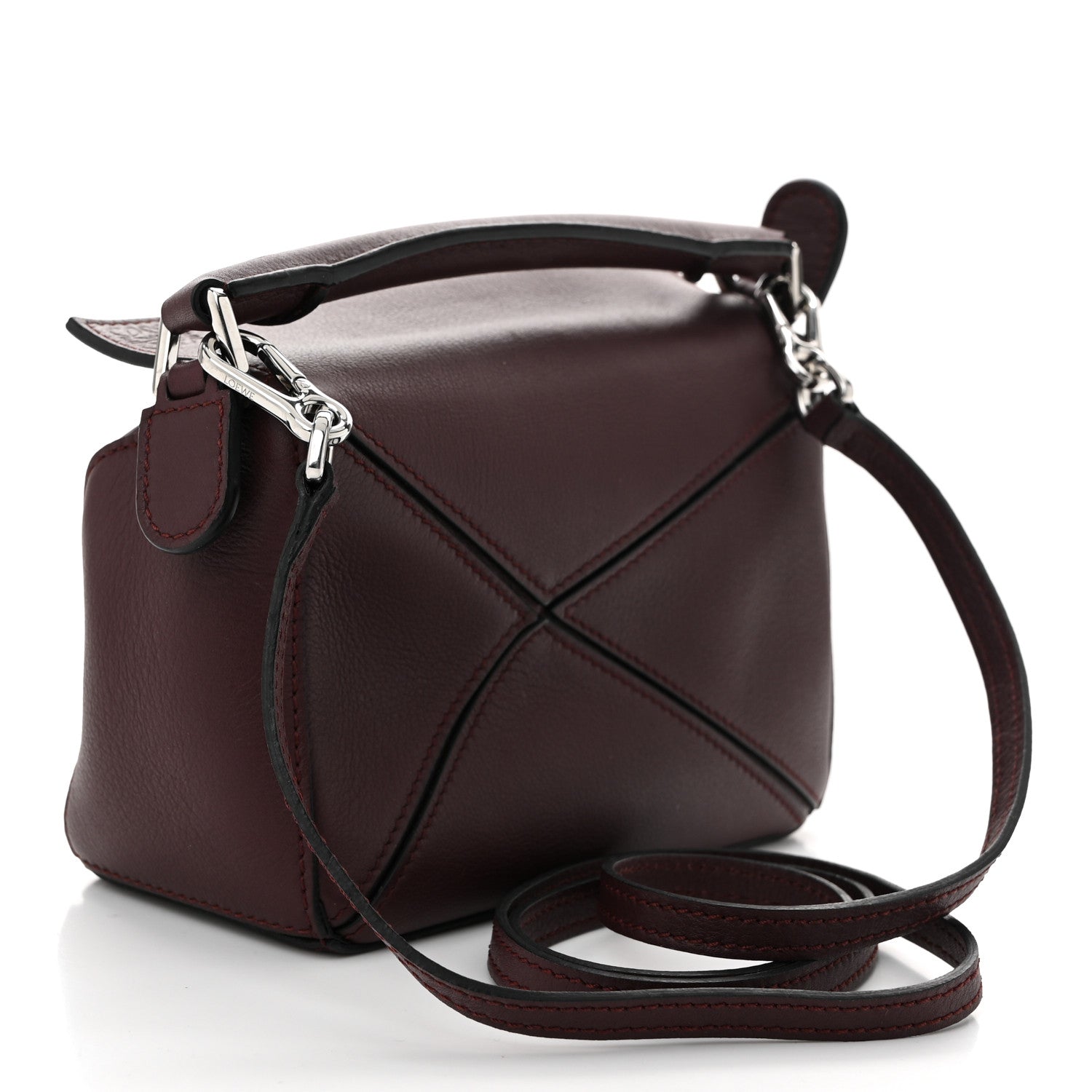 Loewe Calfskin Mini Puzzle Bag Dark Burgundy 3 of 10