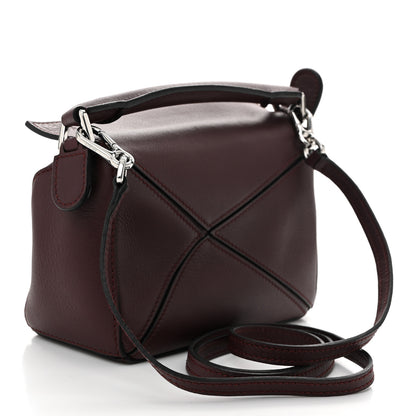 Loewe Calfskin Mini Puzzle Bag Dark Burgundy 3 of 10