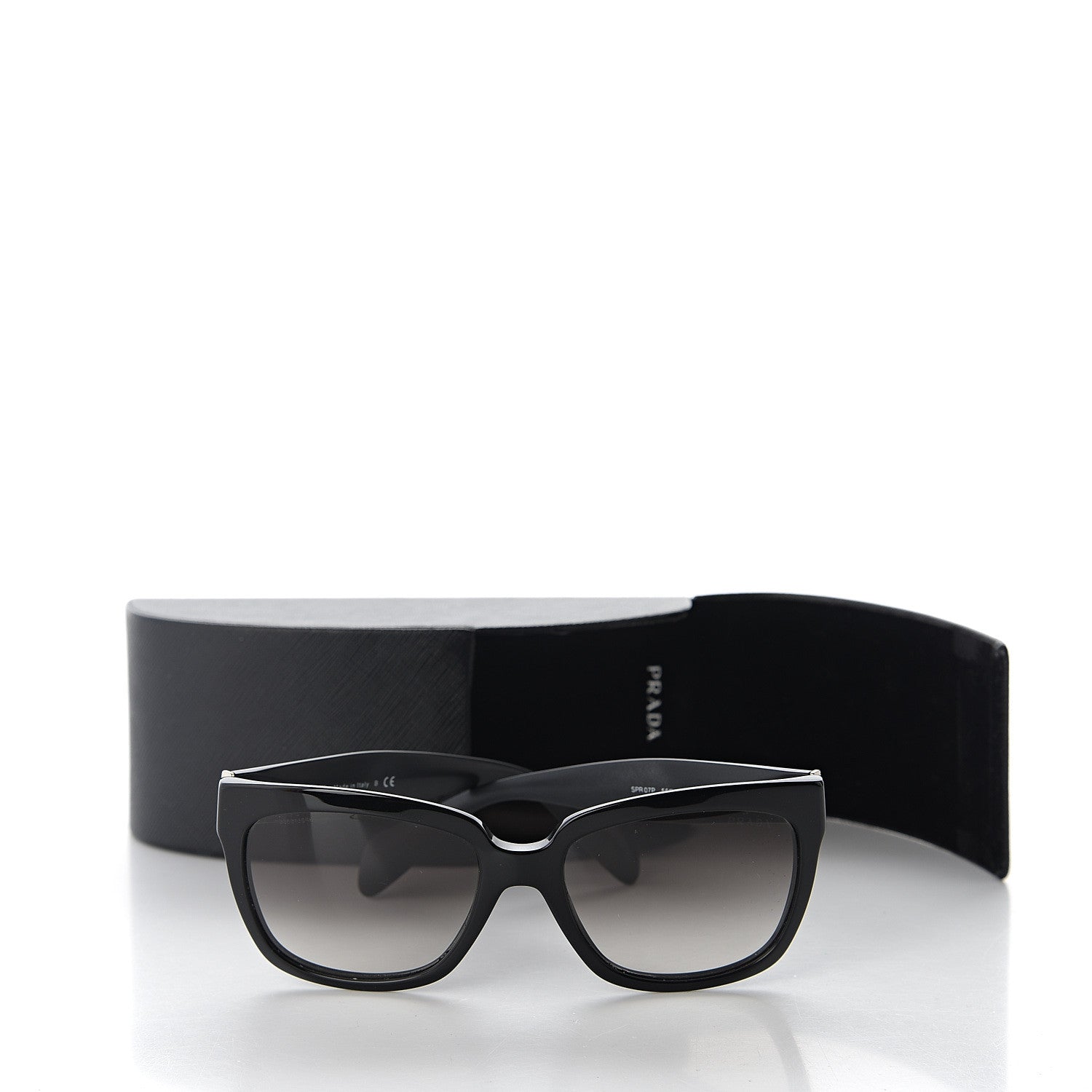Prada Square Sunglasses SPR 07P Black 14 of 14