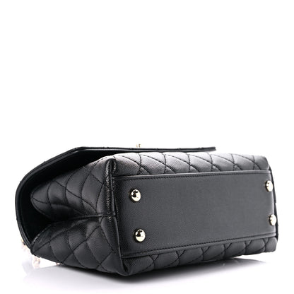Chanel Caviar Quilted Mini Coco Handle Flap Black 4 of 9