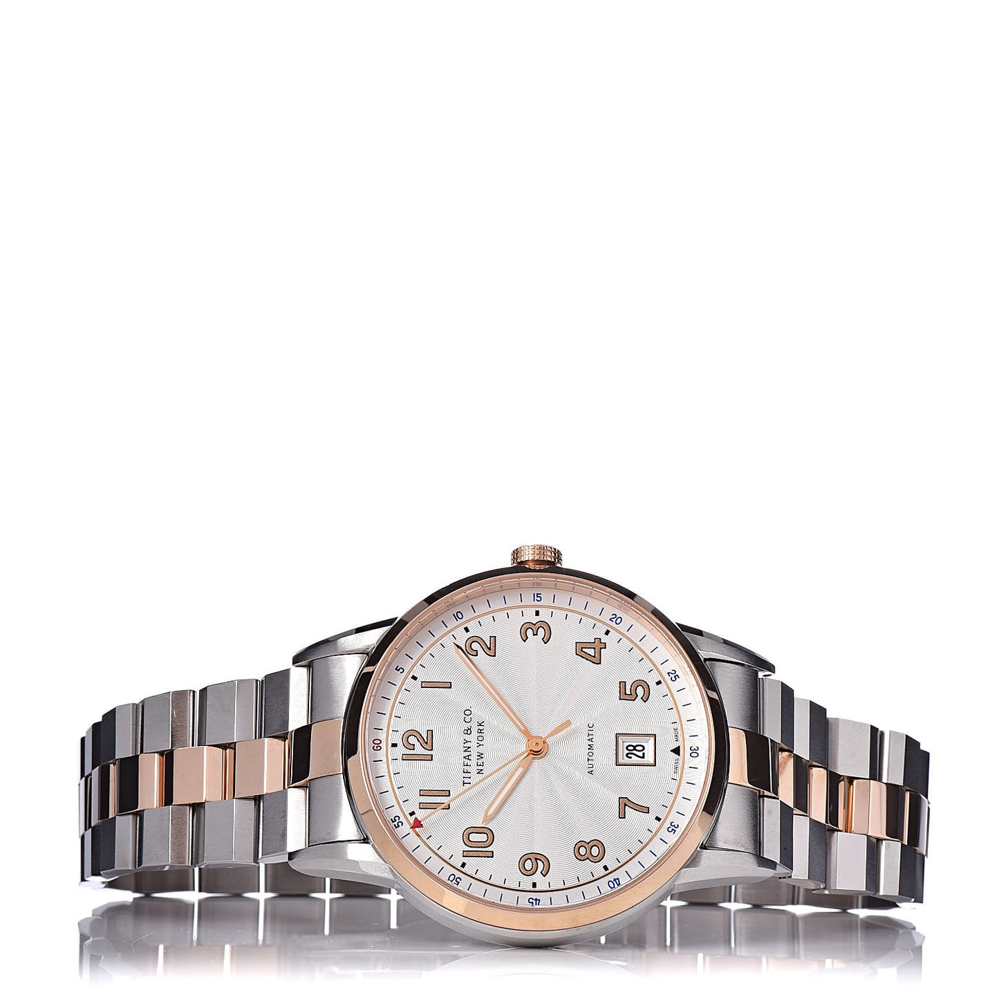 Stainless Steel 18K Rose Gold 40mm CT60 3-Hand Automatic Watch