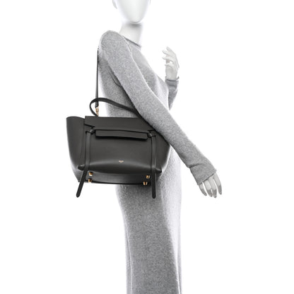 Celine Grained Calfskin Mini Belt Bag Grey 2 of 11