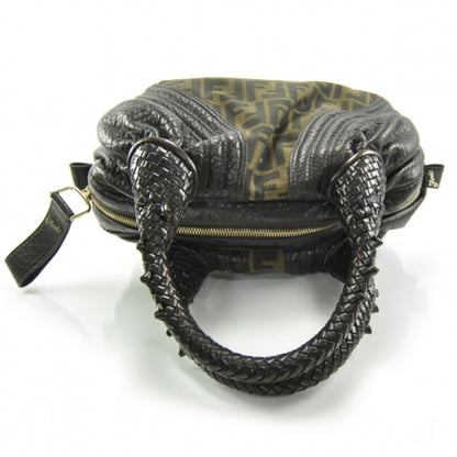 Fendi Zucca Nappa Nuvolata Vitello Tortuga Spy Bowler Tobacco Moro 5 of 13