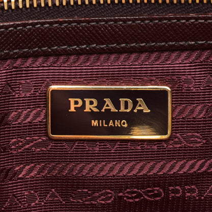 Prada Saffiano Lux Medium Tote Bordeaux 8 of 9