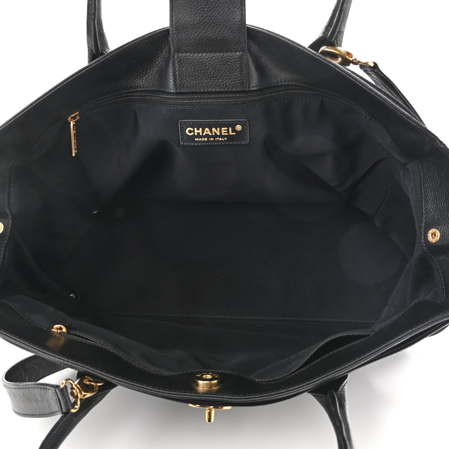 Chanel Calfskin Cerf Executive Shopper Tote Black 5 of 17