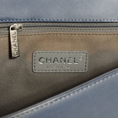 Chanel Lambskin Quilted Large Boy Flap Light Blue 6 of 10