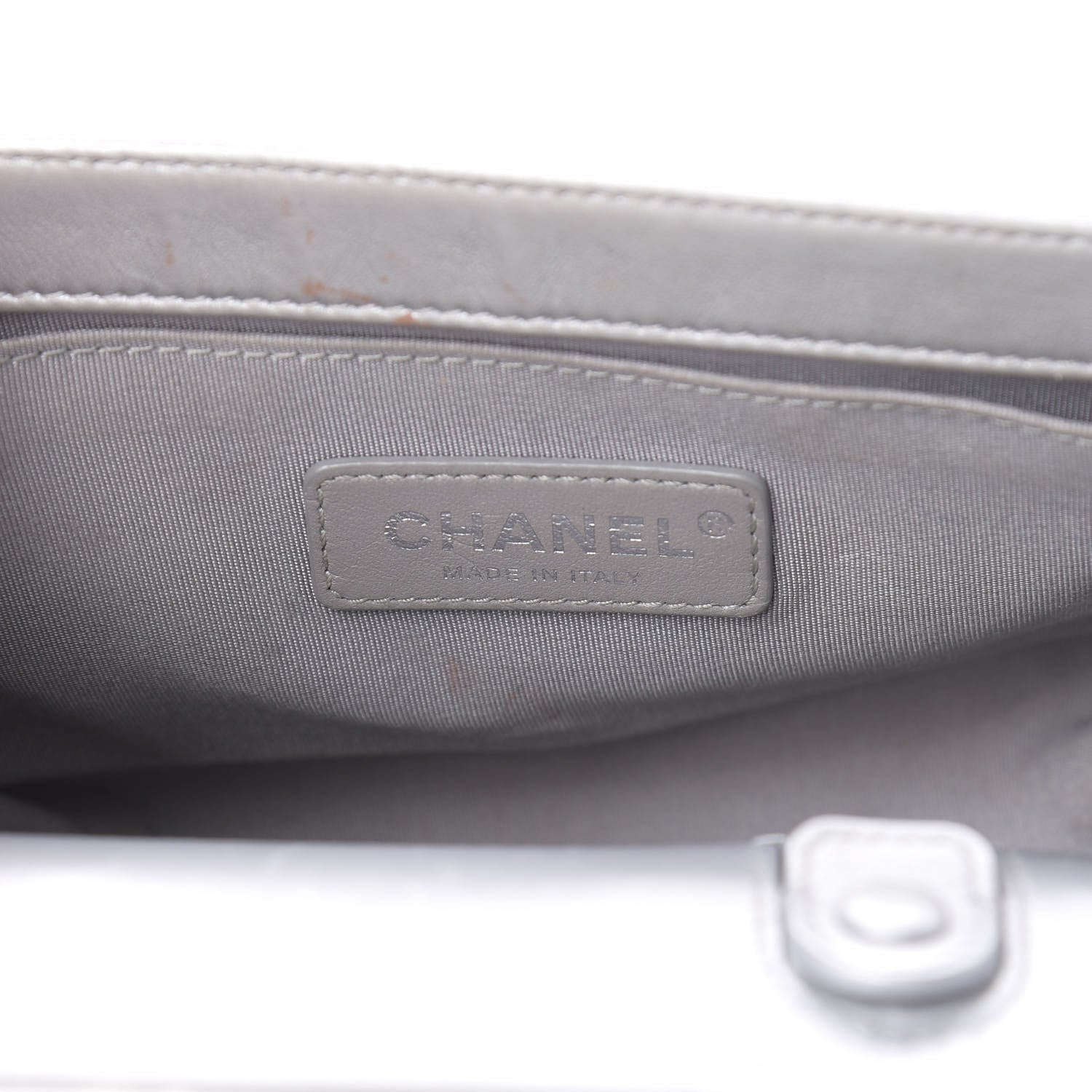 Chanel Metallic Lambskin LED Small Boy Flap Silver 6 of 17