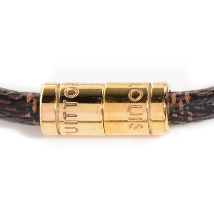 Louis Vuitton Damier Ebene Keep It Bracelet 17 3 of 5