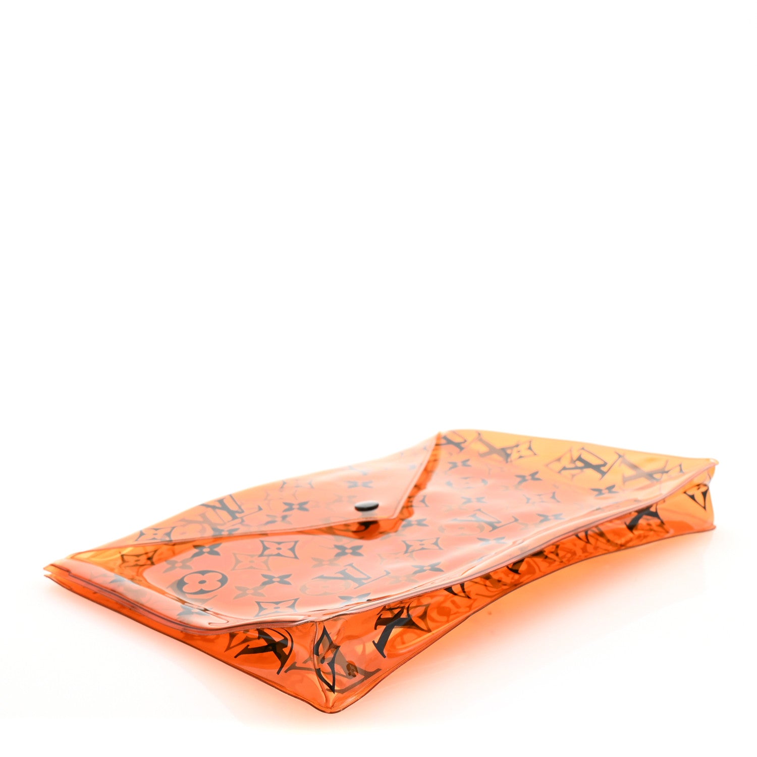 Louis Vuitton PVC Monogram Printed Envelope Pouch Orange 4 of 5