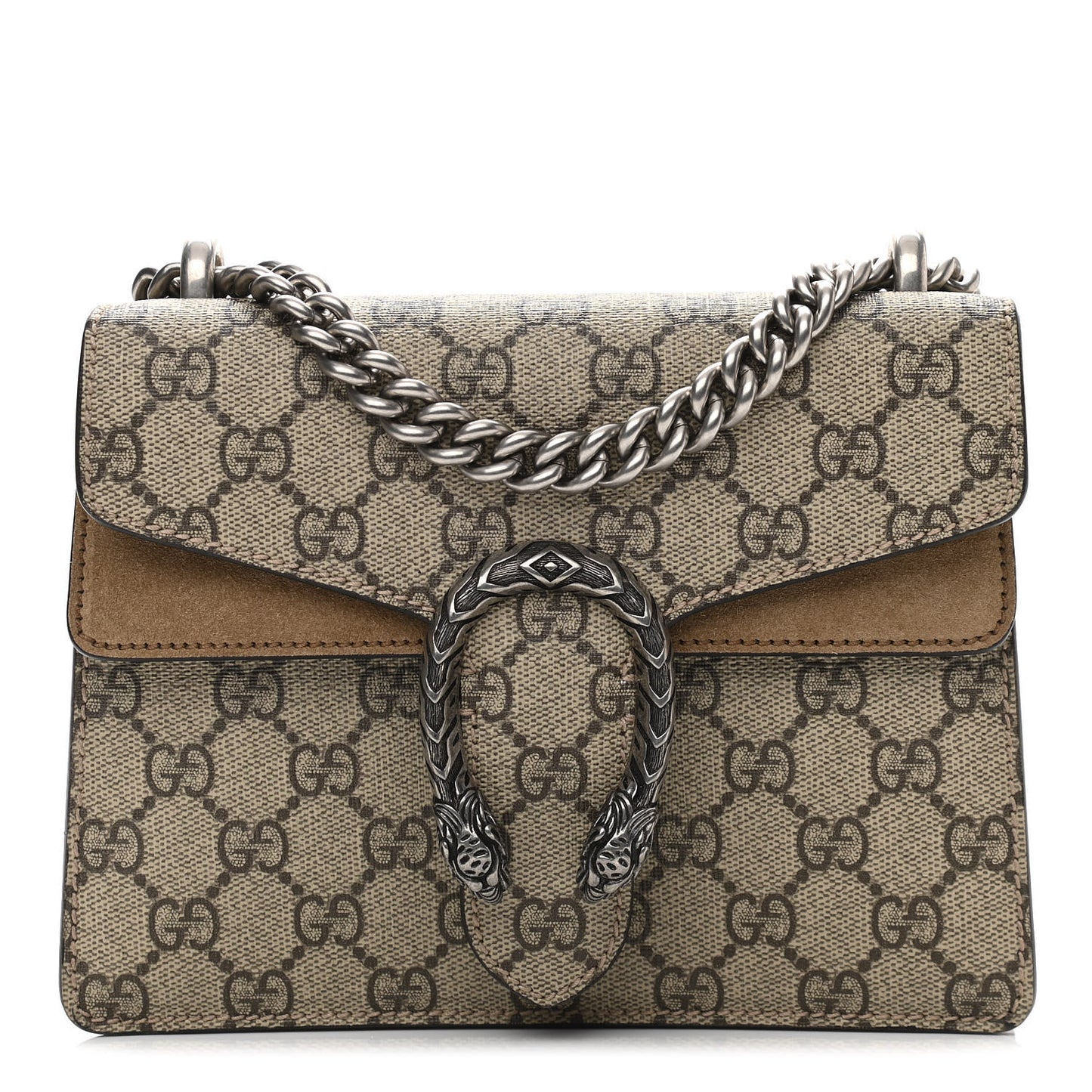 GG Supreme Monogram Mini Dionysus Shoulder Bag Taupe