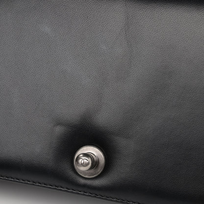 Chanel Lambskin Quilted Medium Boy Flap Black 12 of 12