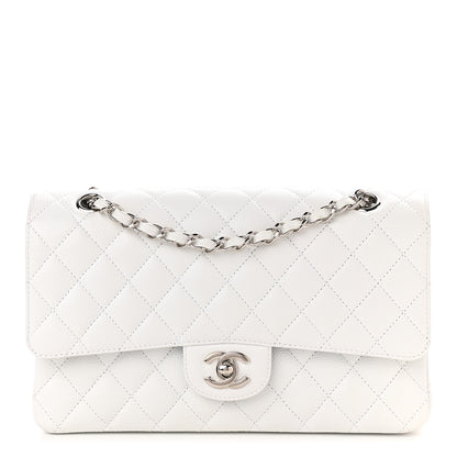 Chanel Caviar Quilted Medium Double Flap White 1 of 10
