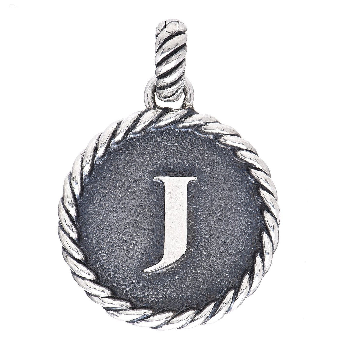Sterling Silver Cable Collectibles Initial J Charm