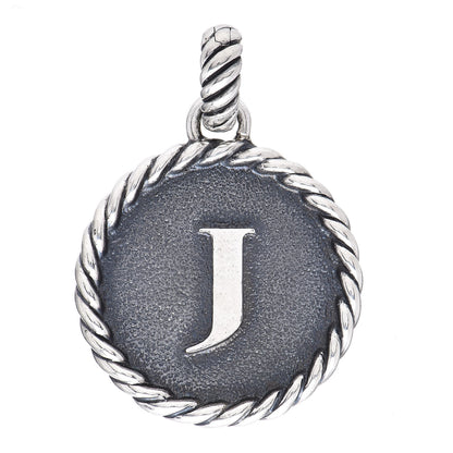David Yurman Sterling Silver Cable Collectibles Initial J Charm 1 of 3