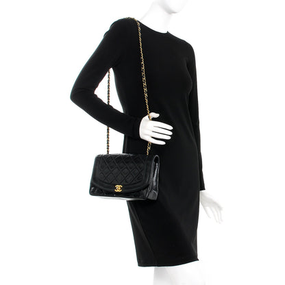 Chanel Lambskin Quilted Medium Single Flap Black 2 of 8