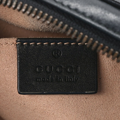 Gucci Calfskin Matelasse GG Marmont Belt Bag 85 34 Black 6 of 13