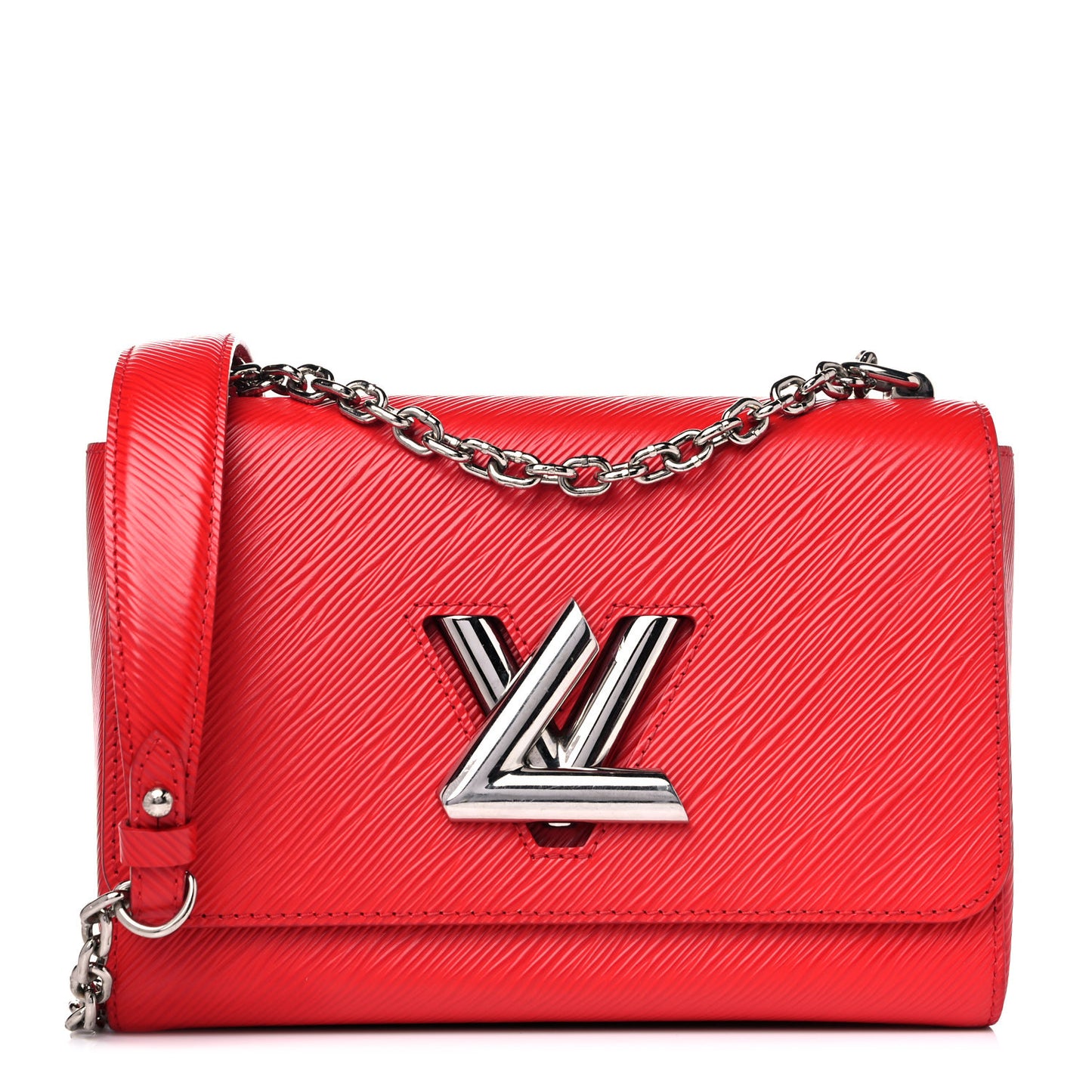 Epi Twist Shoulder Bag MM Coquelicot
