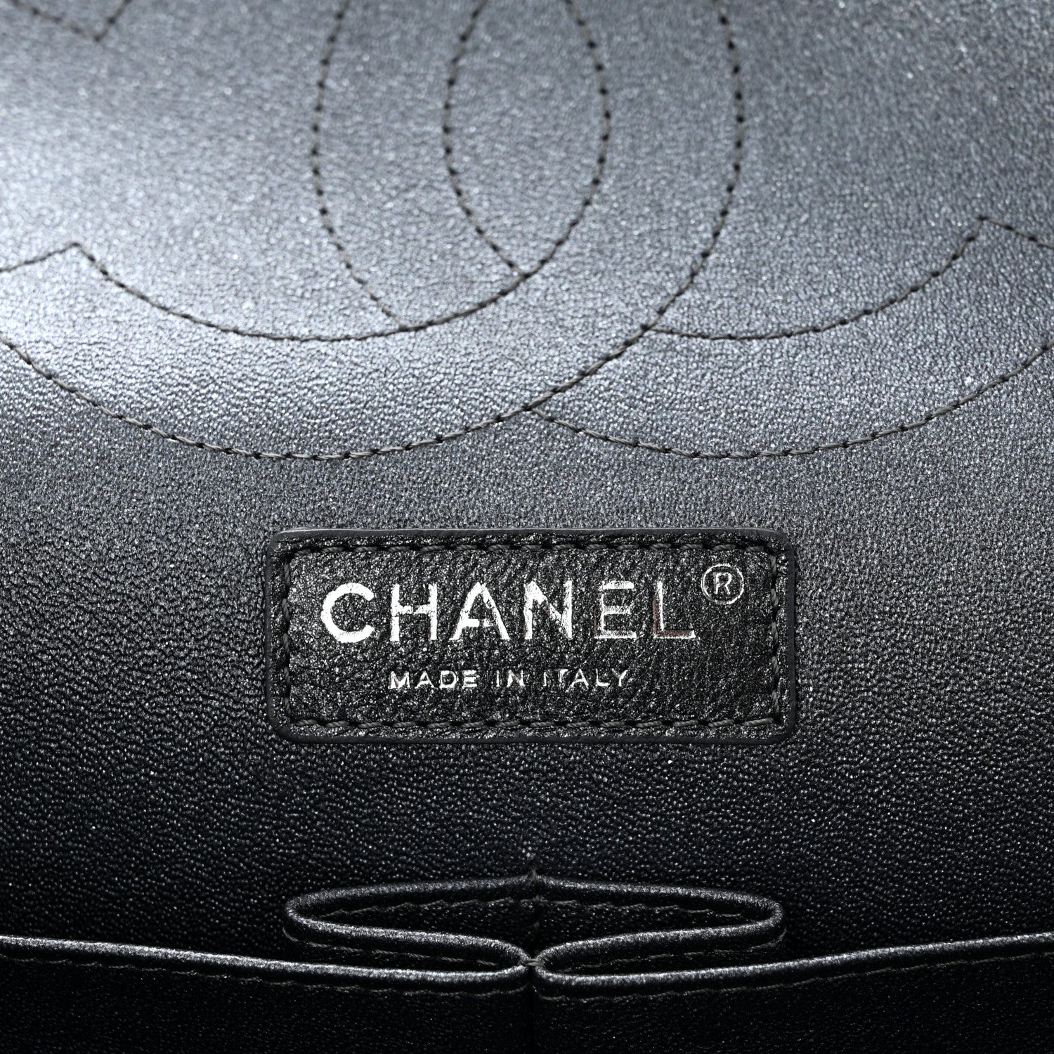 Chanel Pearly Caviar Quilted Jumbo Double Flap Grey 6 of 10