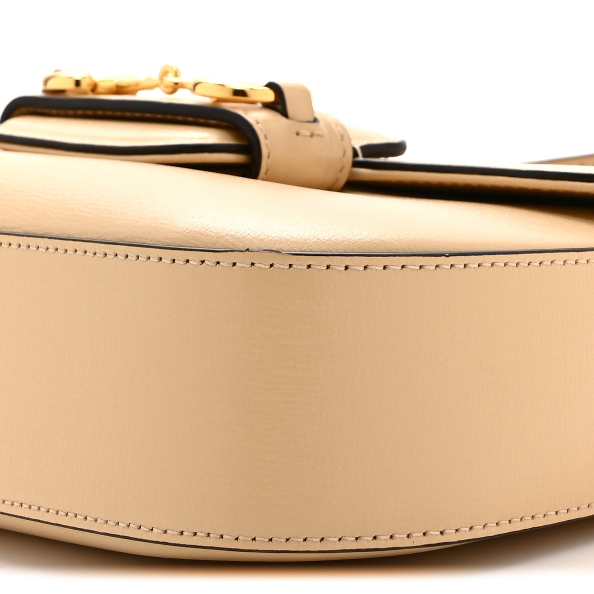 Azalea Calfskin Web Mini Horsebit 1955 Shoulder Bag Bubble Tea