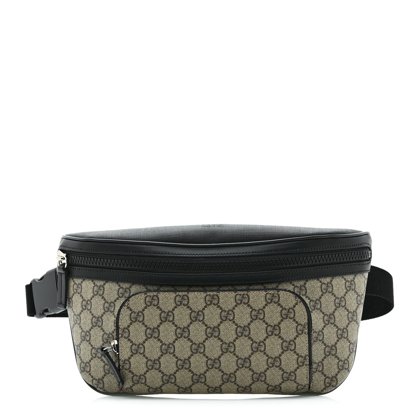 GG Supreme Monogram Belt Bag Black