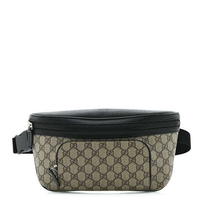 Gucci GG Supreme Monogram Belt Bag Black 1 of 9