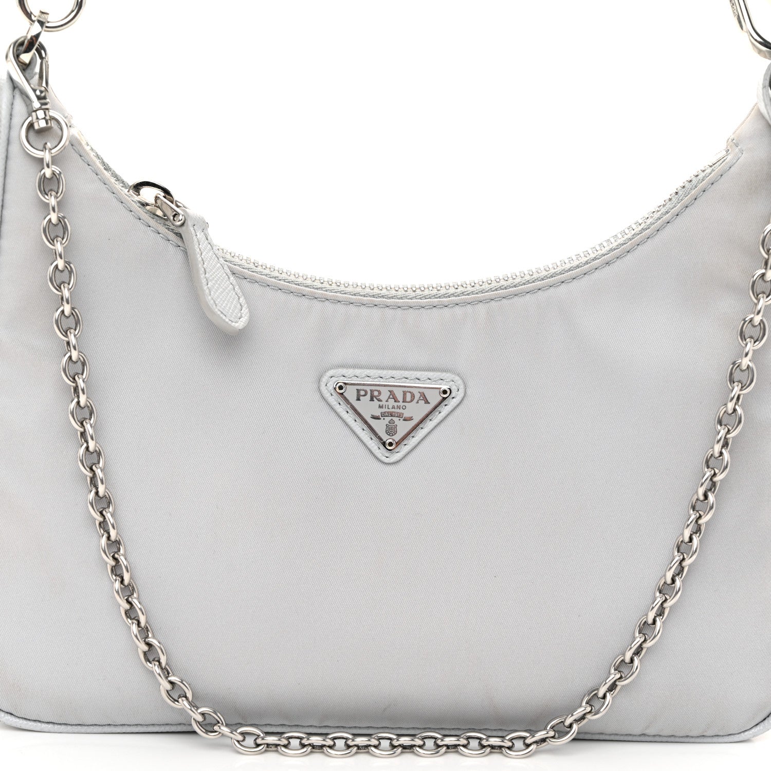Prada Re-Nylon Saffiano Re-Edition 2005 Shoulder Bag Fiordaliso 8 of 10