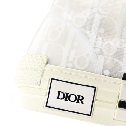 Christian Dior Technical Canvas Oblique Mens B23 High Top Sneakers 38 White 15 of 17