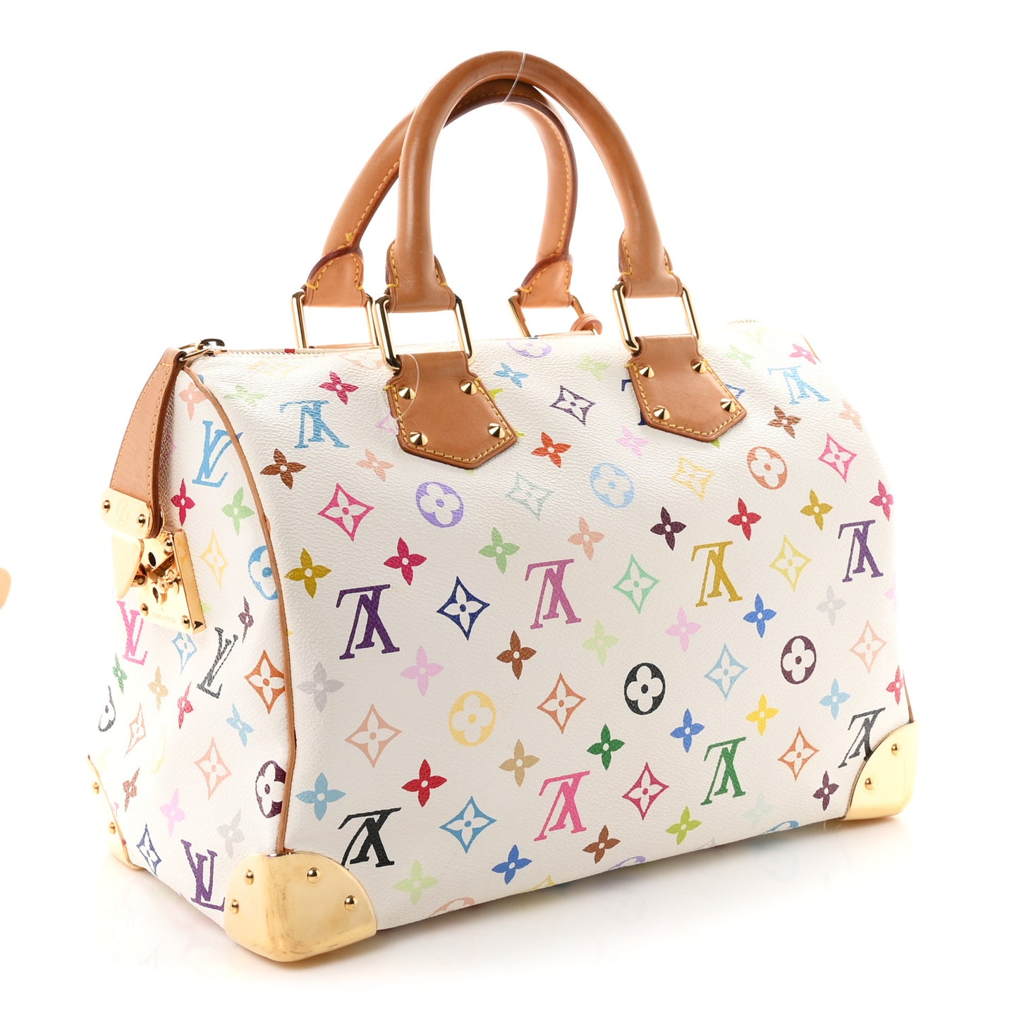 Monogram Multicolor Speedy 30 White White