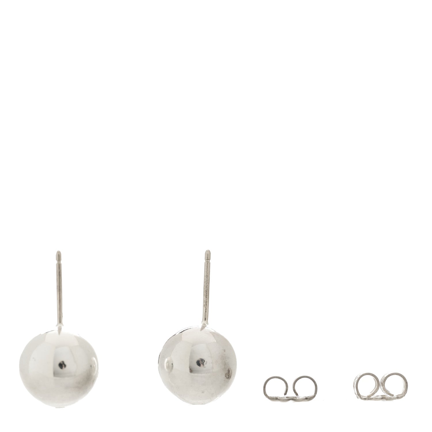 Tiffany Sterling Silver 10mm HardWear Ball Earrings 4 of 4