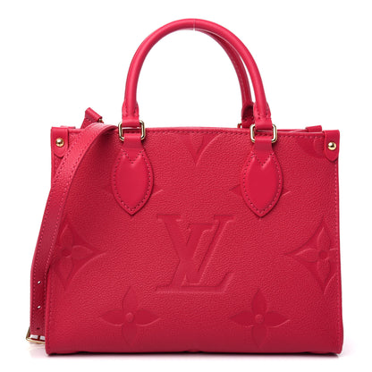 Louis Vuitton Empreinte Monogram Giant Onthego PM Freesia 1 of 10