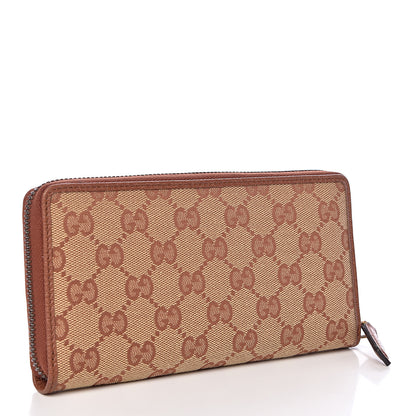 Gucci X MLB GG Monogram NY Yankees Zip Around Wallet Beige Ruggine Ivory 3 of 8