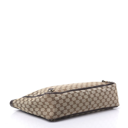 Gucci Monogram Large Abbey Tote Dark Brown 3 of 9
