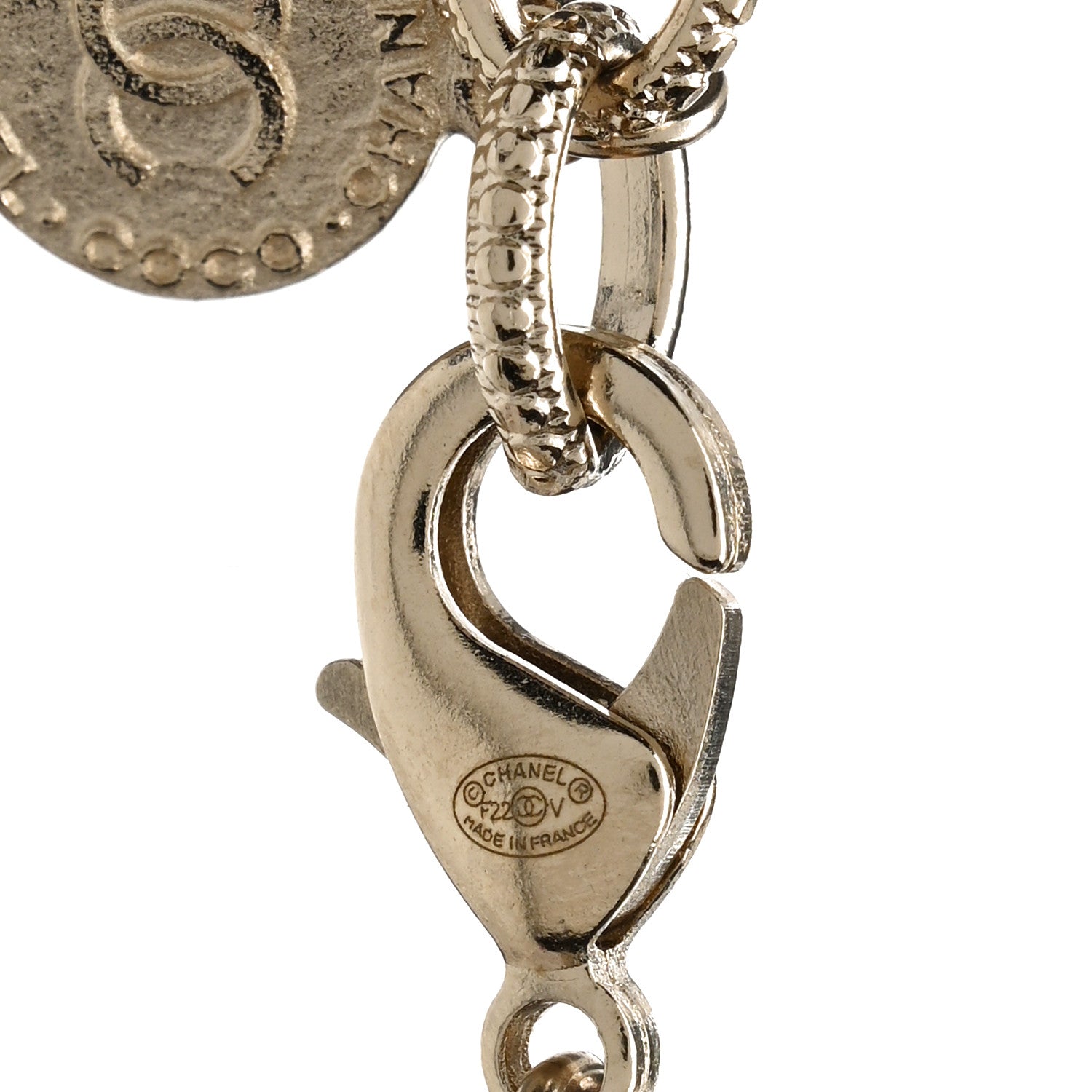 Chanel Pearl CC 100th Anniversary Necklace Light Gold 5 of 6