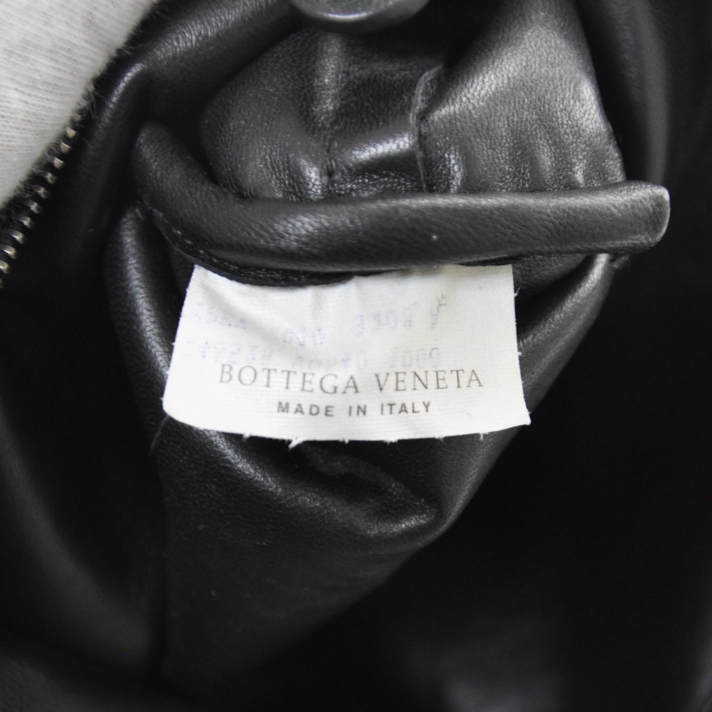 Nappa Intrecciato Wool Detail Tote Nero Black