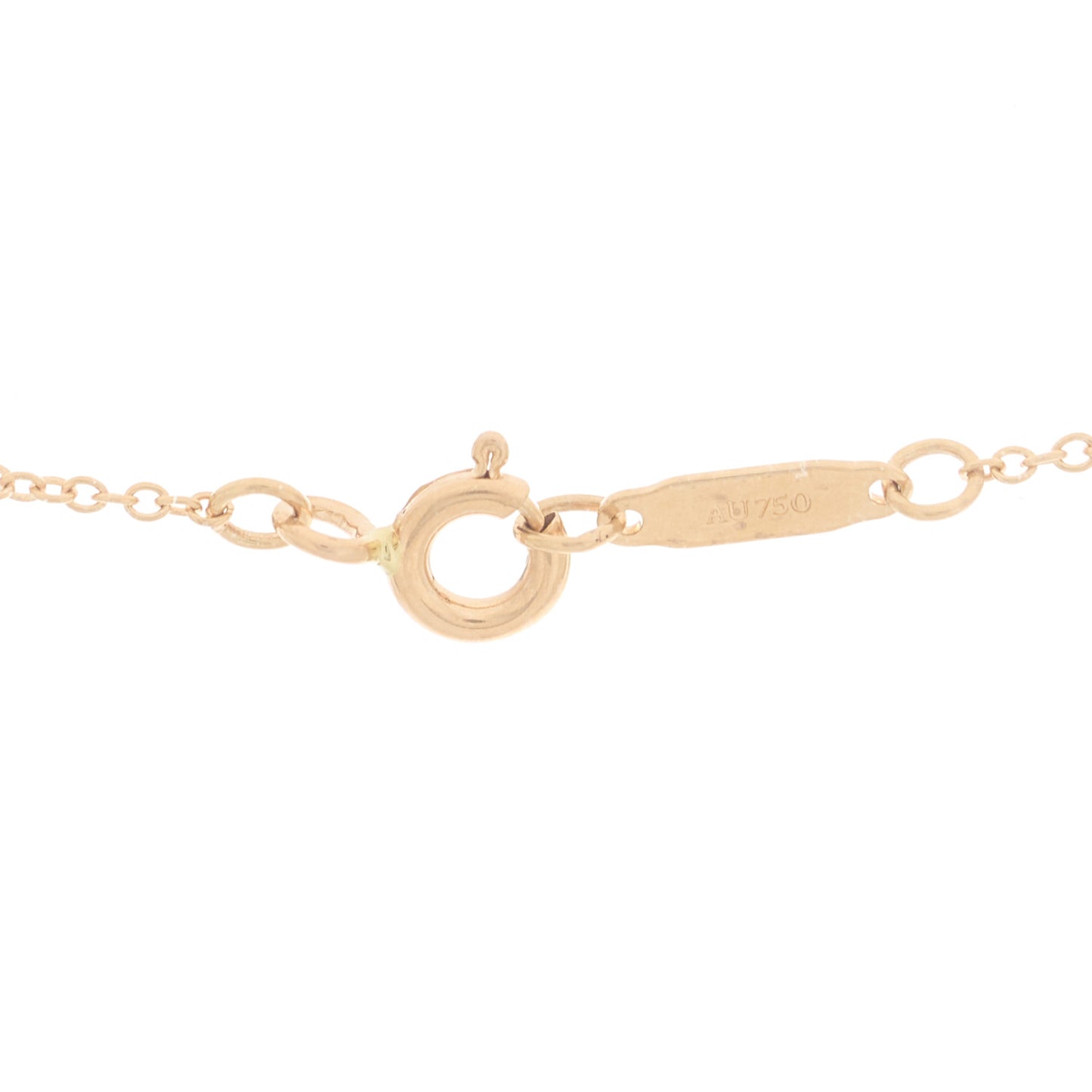 18K Rose Gold Diamond Heart Pendant Necklace