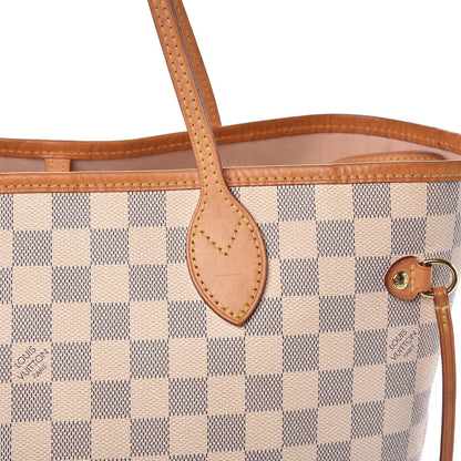 Louis Vuitton Damier Azur Neo Neverfull MM Rose Ballerine 12 of 20