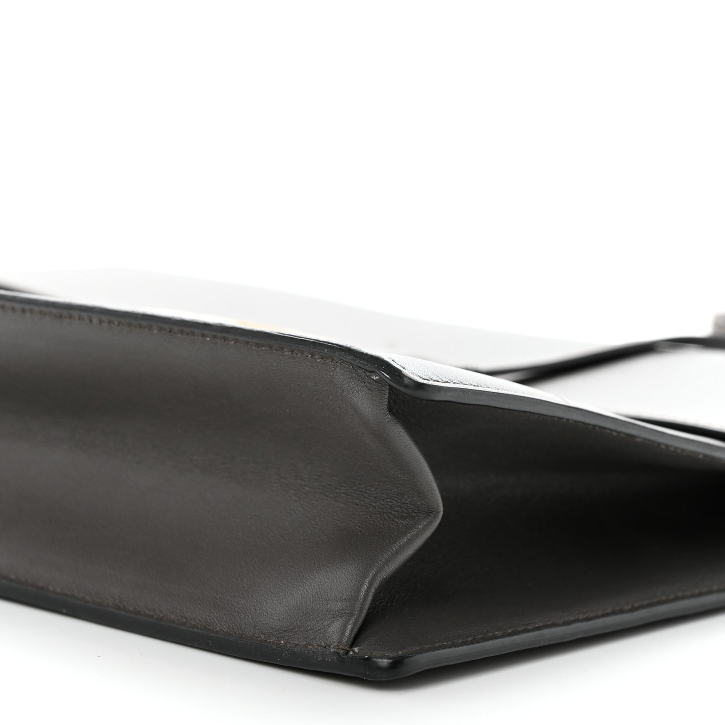 Calfskin Gancio Lock Satchel Grey