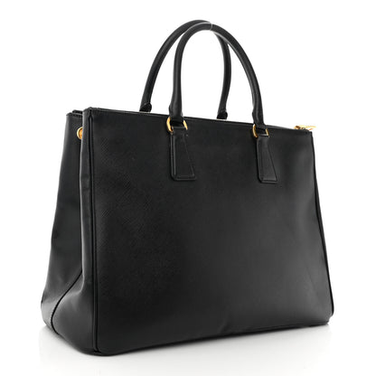 Prada Saffiano Medium Galleria Double Zip Tote Black 3 of 11