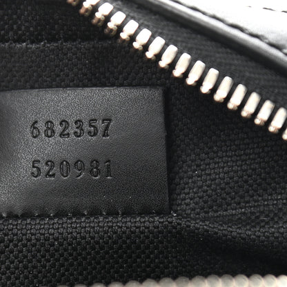 Gucci GG Supreme Monogram Appia Calfskin Web Small Camera Messenger Bag Black Grey 7 of 10