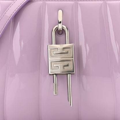 Givenchy Patent Calfskin Mini Lock Antigona Shoulder Bag Lilac 7 of 9