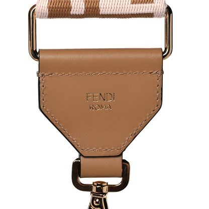 Fendi Ribbon Vitello King FF 1974 Adjustable Strap You Poudre Cuoio Miele Scuro 3 of 7
