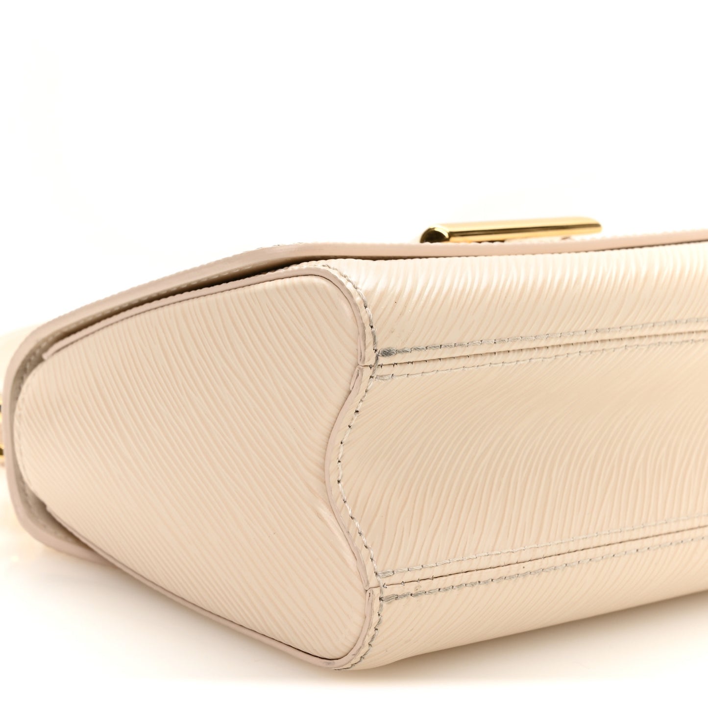 Epi Twist Braided Chain Shoulder Bag PM Quartz White